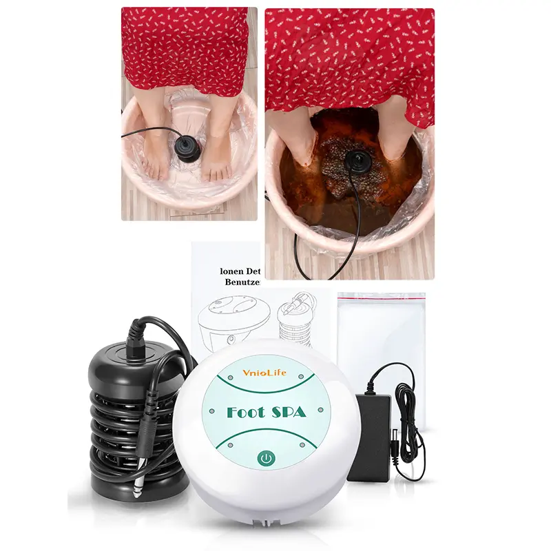 Portable Ionic Detox Spa Machine, Salon-Grade Body Detox Relax Appliance, Ion-Release Soaker (No Basin Included; Water Color Changes Without Feet)