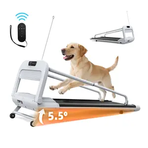 【Large & Medium Dogs Treadmll】2-in-1 Dog Treadmill  with 5.5°  incline,265LBS,  0.5-6MPH Speed,Low Noise <45dB, Remote Control, Anti-Slip Shock-Absorption Running Belt,Pet Exercise Treadmill for Busy Owners, ideal for Labrador, German Shepherd
