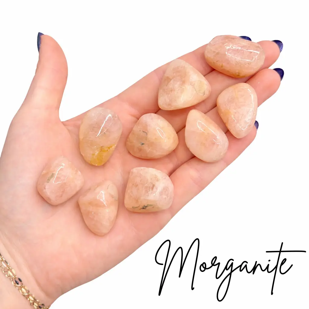 Quality Pink Morganite Tumbled Stone, Tumbled Pink Morganite, Polished Pink Morganite, Healing Morganite Tumble