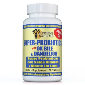 Super Probiotics, Ox Bile, and Dandelion 100 Tablets
