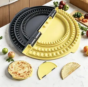 3-in-1 Tortilla Sealer and Quesadilla Maker for 10"+8"+6"Wraps| Adjustable & Detachable Crimper for Burritos,Tacos,Dumplings,Calzone, Sandwich | Dishwasher Safe