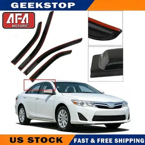 Window Visor Sun Rain Guards Vent Shade For 2012-2017 Toyota Camry car  coat  play Ultra HD Wireless Carplay Stereo Handheld High-Resolution Thermal Camera Chrome Housing Halogen Taillight Set