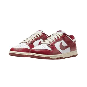 Nike Dunk Low PRM Vintage Team Red FJ4555-100 Women's Fashion Shoes New