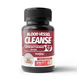 Nattokinase 2000 FU Supplement | Japan Sourced with CoQ10 for Blood Vessel & Circulation Support, Heart Health Complex, 60 Capsules Dietary Healthy