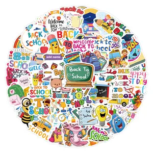 60Pcs Back to School StickersCute Cartoon Back to School DecalsKids StickersAesthetic Vinyl Stickers for Teens KidsDIY GiftDecorations DIY StickersParty Favor Stickers Pack