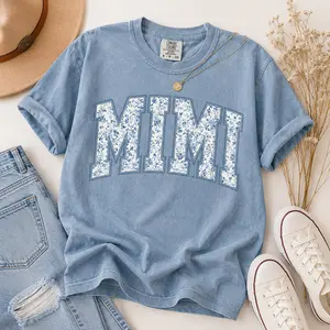 Comfort Colors Mimi TShirt, Toile Floral Mimi T-Shirt, Mimi Tee, Cute Mimi TShirt, Gift for Mimi, Grandma Gift, Grandmother Tee, Grandma Mimi - TrendWear USA