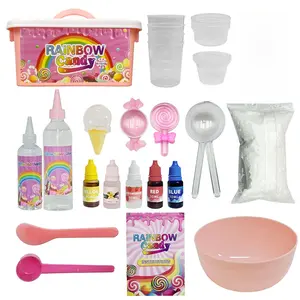 Ice Cream & Lollipop Slime DIY Kit, Novel DIY Toy for Christmas, Halloween, Easter and Various Holiday Theme Party Games