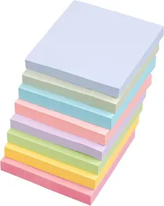 Sticky Notes 3x3 Inches, 8 Pads, 800 Sheets, 8 Color Sticky Note Pads, Premium Sticky Pads, Sticky Notes Bulk, Self-Stick Note Pads, 100 Sheets/pad