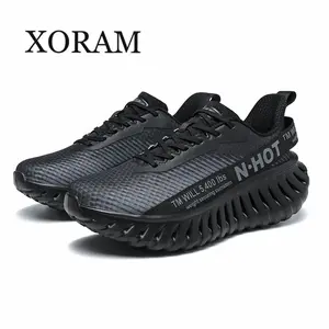 XORAM Men's Closed Thick-Sole Athletic Trainer Footwear - Comfortable Runner, Walking Shoes for Running, Outdoor Walking A525
