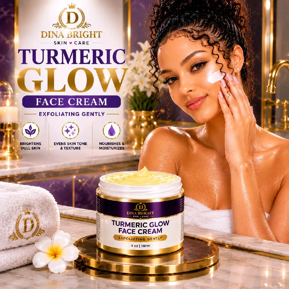 STRONG TURMERIC BRIGHTENING FACE CREAM – TARGETS DARK SPOTS, HYPERPIGMENTATION & UNEVEN-LOOKING SKIN.