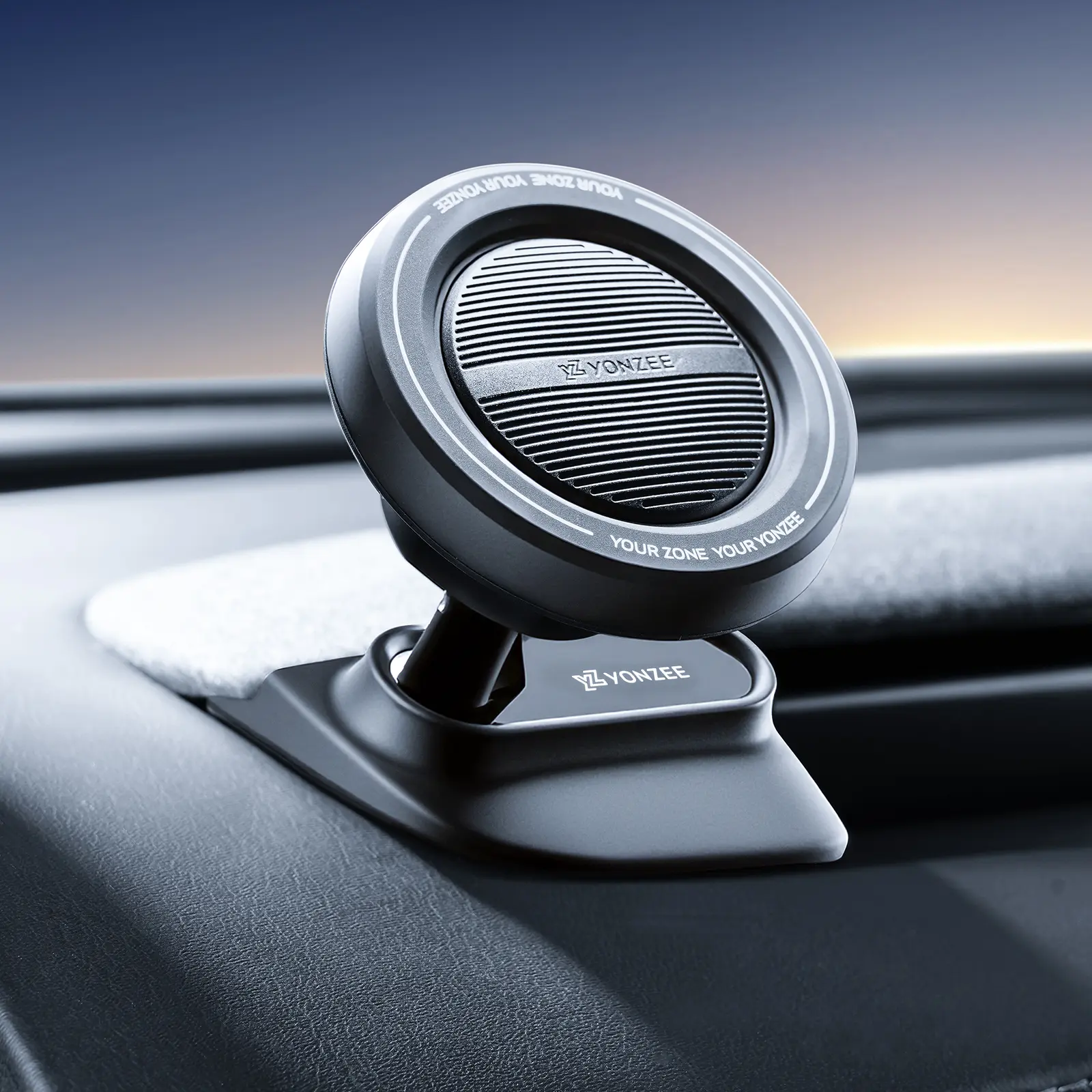 YONZEE Magnetic Phone Mount with High-Grip Silicone Base for Driver-Side Air Vent, Fits 2025-2026 Tesla Model Y Juniper & 2024-2026 Model 3 Highland