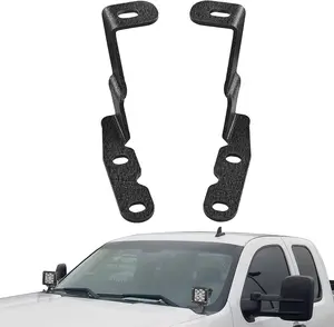 Nilight Ditch Light Brackets Auxiliary Offroad Work LED Pod A-Pillar Hood Mounts Compatible with 2007-2013 GMC Yukon Sierra & Chevy Suburban Tahoe Silverado