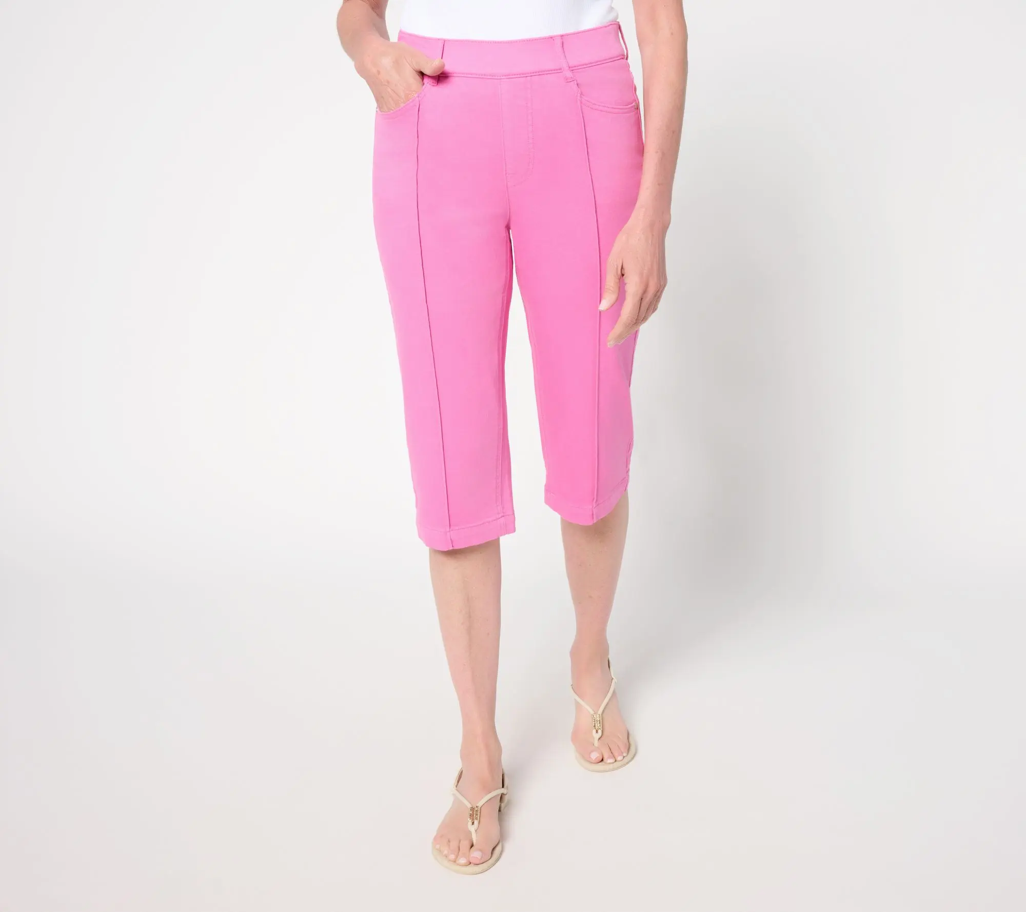 Isaac Mizrahi Live! Petite True Denim Color Pedal Pusher