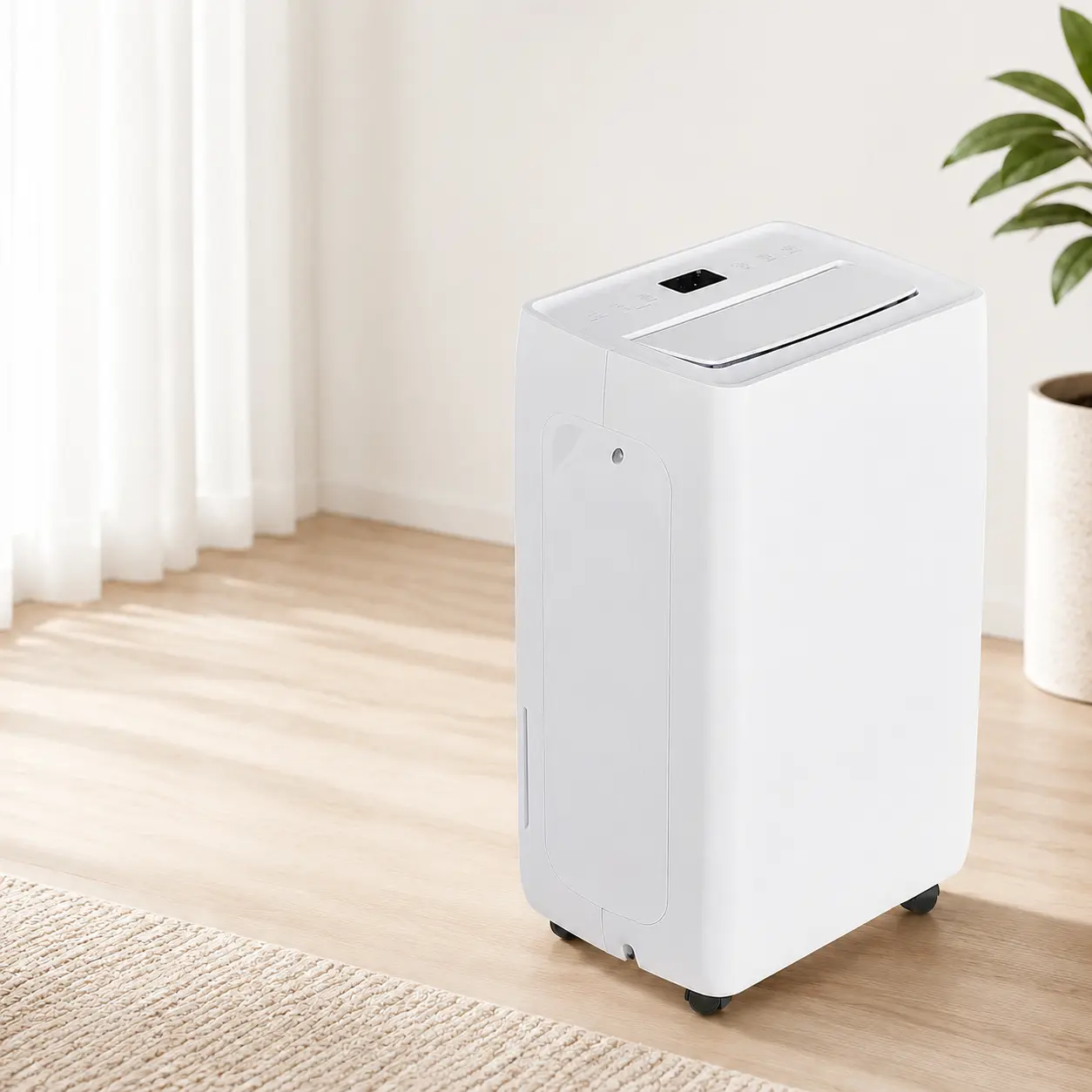 80 Pint Dehumidifier for Basement & Home, Covers up to 5,500 Sq. Ft, Quiet Moisture Remover with 5L Water Tank, Continuous Drain Hose, Humidity Indicator Ring, Large Room Dehumidifier for Bedroom, Bathroom, Garage & Laundry Room