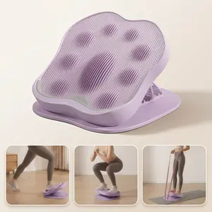 Portable Slant Board Max Load 880 lbs 9-Level Adjustable Calf Stretch Board Non-Slip Surface for Safe Stretching Improved Ankle Flexibility Balance & Rehab Anywhere Purple