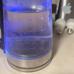 Electric Glass Kettle 1500W 110v  2.0L Fast Boil Water Boiler for Tea & Coffee, Borosilicate Glass, Auto Shut-Off, LED Light, Cool-Touch Handle, Home & Dorm Appliance