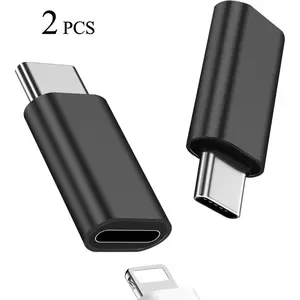USB-C Converter, 2pcs Female to Male OTG Adapter, 480Mbps Data Transmission & Charging Adapter Compatible with Apple iPhone Samsung