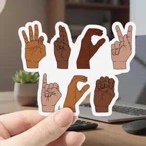 Fck ICE Hand Sign Language Sticker, Anti-Trump Resistance Sticker, Social Justice Apparel Sticker, Vinyl Decal Sticker, Anti ICE