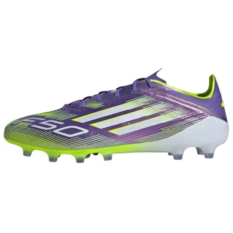 Adidas F50 Elite AG Purple Rush Cloud White Lucid Lemon Classic Versatile Soccer Cleats Unisex JH7638
