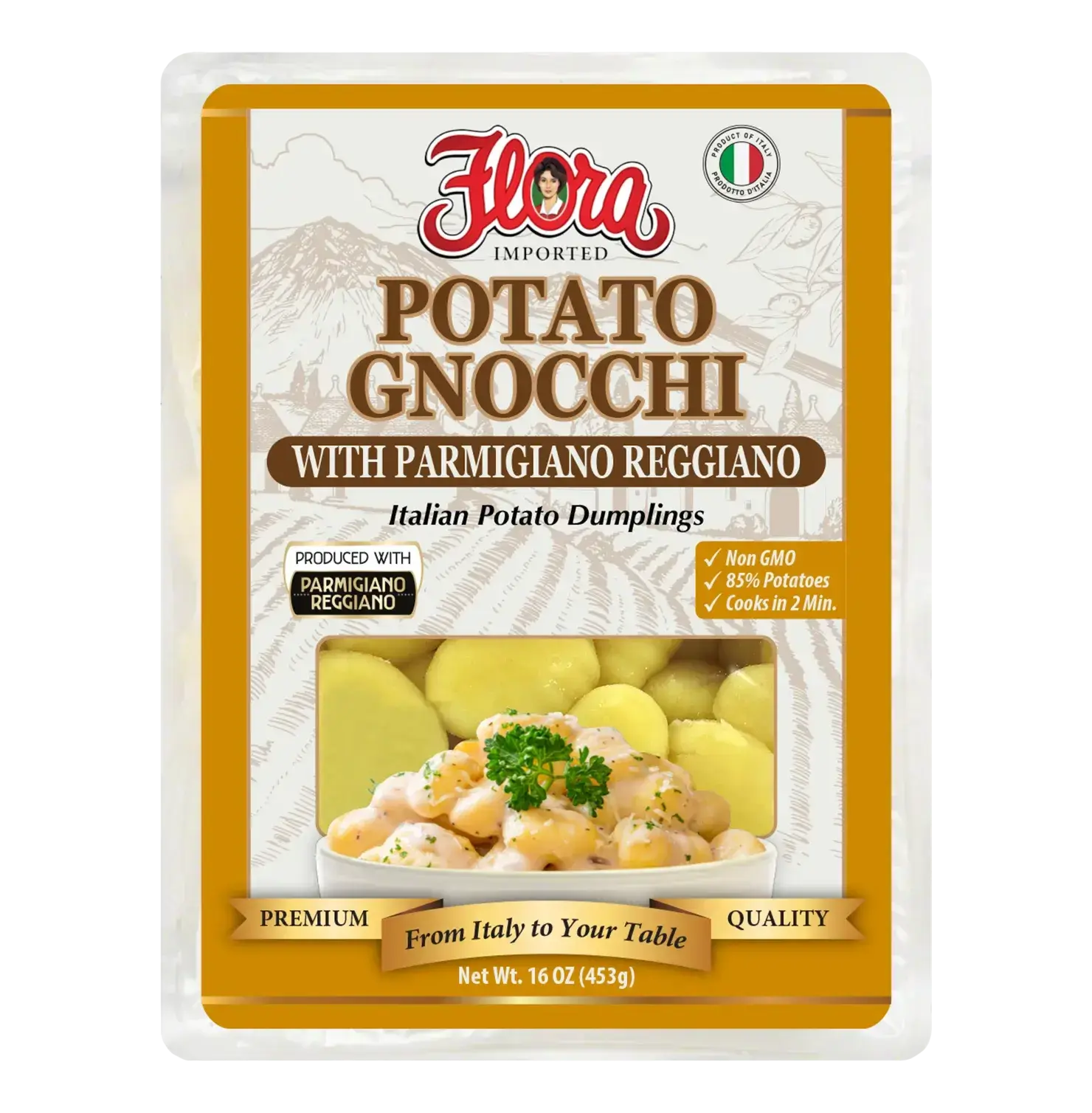 Potato Gnocchi - With Parmigiano Reggiano - 16 oz