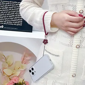 Cute Floral Braided Phone Lanyard| Anti-Loss Wrist Strap, Detachable Phone Strap for Universal Cell Phones