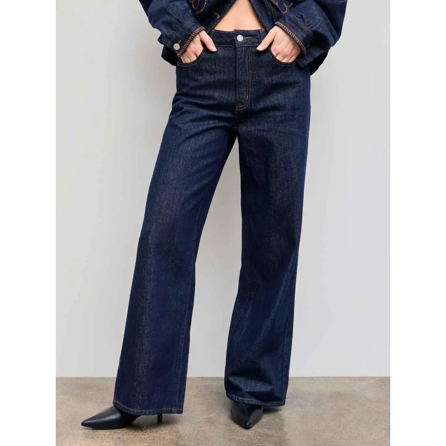 Cider [size 0-26] Cider Denim Mid Rise Straight Leg Jeans SohoChic