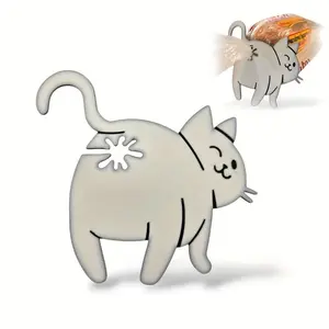 Cat Butt Bread Clips Fun Kitchen Tool with Cat Design Perfect for Holding Plastic Bags Lightweight 4 Random Colors Quirky Storage Accessory for Pantry Delightful Home Decor Gift Ideal for Pet Love