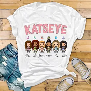 Katseye K-Pop Graphic Youth Tee, Katseye Beautiful Chaos Music Gabriela T-Shirt for Men, Women and Kids