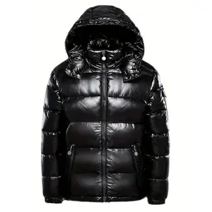 Men'S Winter Down Jacket, Stylish And Casual Couples, Loose-Fitting White Duck Down Coat Men, Windproof And Warm, Quality.