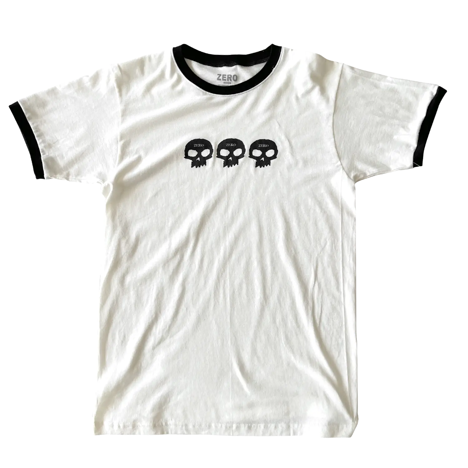3 SKULL S/S RINGER - NATURAL/BLACK