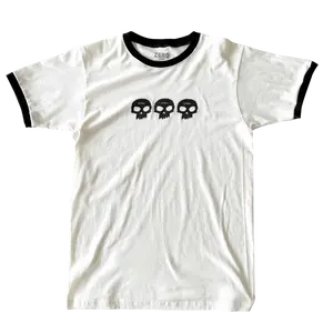 3 SKULL S/S RINGER - NATURAL/BLACK