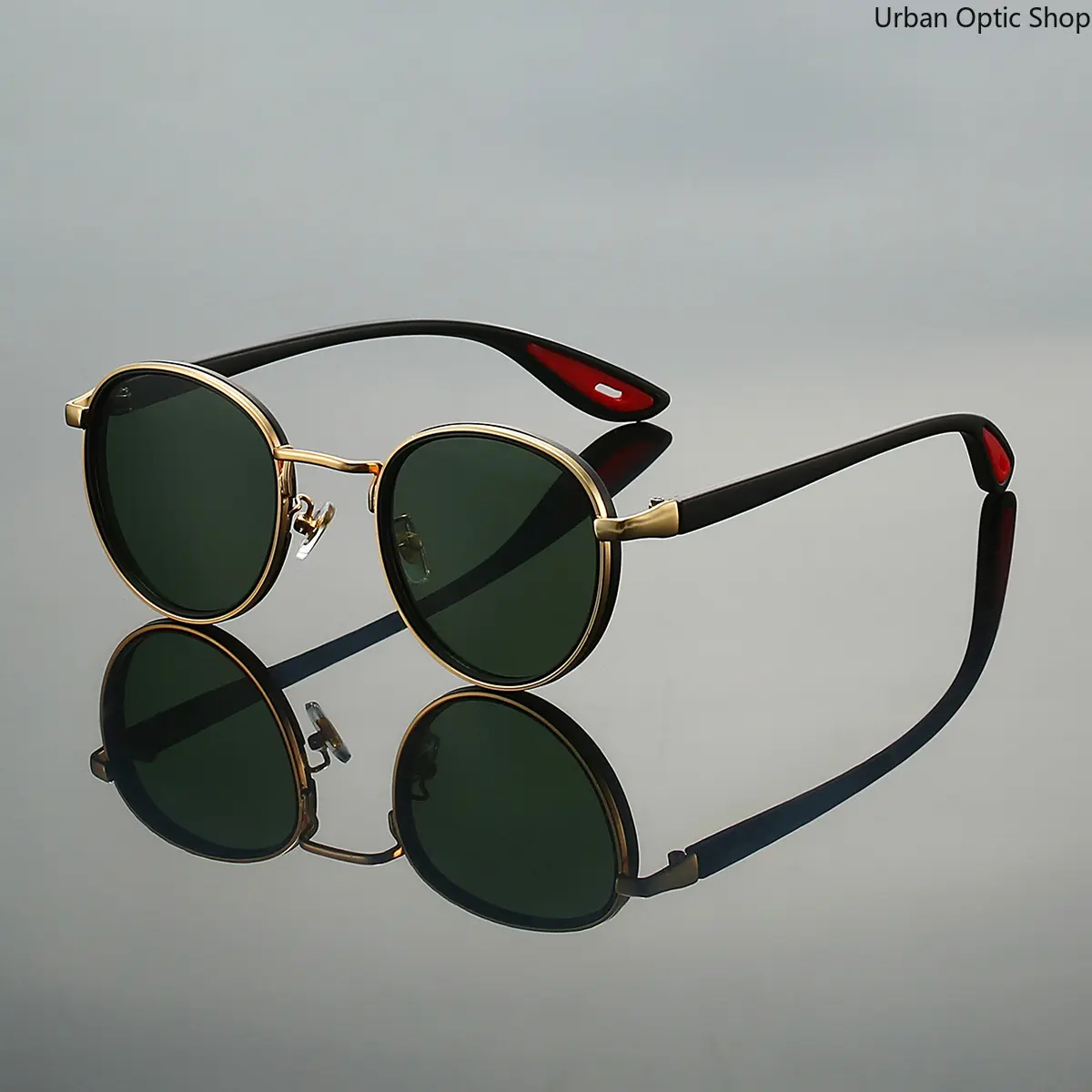 XUH Unisex Vintage Round Sunglasses - Punk Cool Fashionable UV400 UV-Resistant Anti-Glare Men's Accessories for Driving Outdoor Wear (Round Women's Sunglasses Incl.)