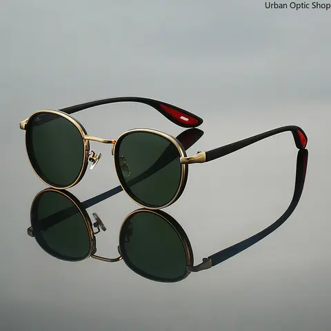 XUH Unisex Vintage Round Sunglasses - Punk Cool Fashionable UV400 UV-Resistant Anti-Glare Men's Accessories for Driving Outdoor Wear (Round Women's Sunglasses Incl.)