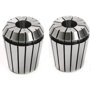 2 pieces 1/ 2inch ER32 Precision Spring Collet CNC Lathe Milling Machine Collet (Bore: 1/ 2inch )