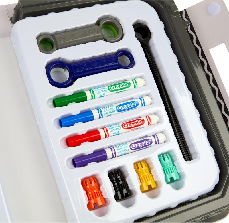 Colourwhirls Battle Arena Art Game, DIY Gyro Spin Art Toy, 4 Battling Spinning Top Toys, Birthday, Holiday for Kids, Ages 6+