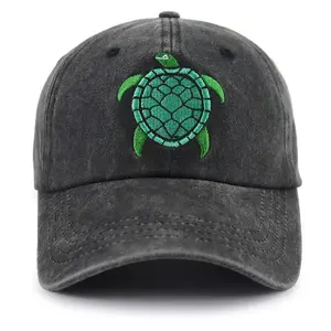Sea Turtle Gifts for Men Women, Adjustable Embroidered Cute Sea Turtle Hat,Fathers Day Birthday Gifts for Dad Mom Grandpa Grandma