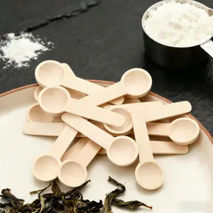 12-Piece Wooden Mini Spoons Set, Kitchenware, Wood Condiment Spoon, Mini Milk Powder Spoon, Tea Spoon, Ice Cream Spoon, Charming Kitchen Utensils