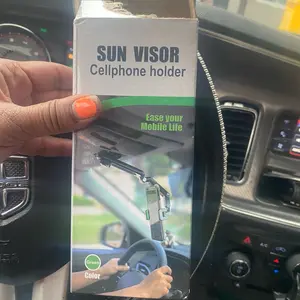 Multi function sun visor universal 360 degree Rotating 360 Degree Phone Holder