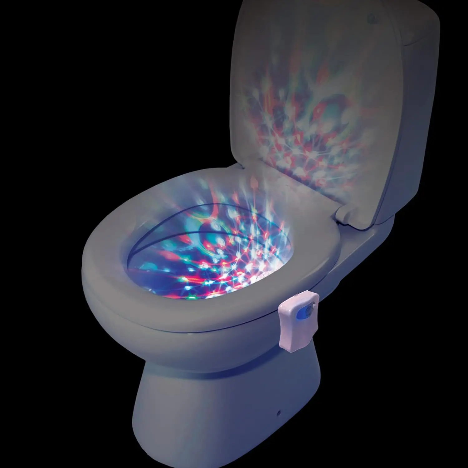 Toilet Disco Light- Motion nsor Bathroom Light - Bathroom led Lights- Fun Bathroom Accessories- Toilet Lights Inside Toilet -Gifts for Bathroom Toilet- Disco Ball Gifts- Disco Light