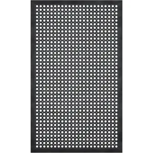 Ottomanson Heavy Duty Rubber Floor Mat – Non-Slip, Waterproof, Easy to Clean – Anti-Fatigue Mat for Commercial Kitchens, Restaurants, Workshops – Oil Resistant, Hose Washable