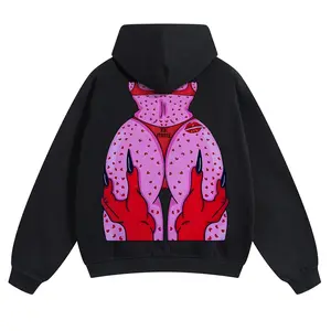 Sexy Kiss Graphic Hoodie Unisex pure cotton sweatshirt