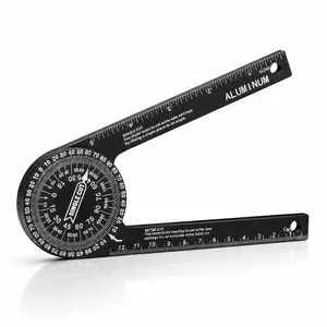 Miter Saw Protractor | 7-Inch Aluminum Protractor Angle Finder Featuring Precision Laser-Inside & Outside Miter Angle Finder for Carpenters, Plumbers and All Building Trades dealsforyoudays