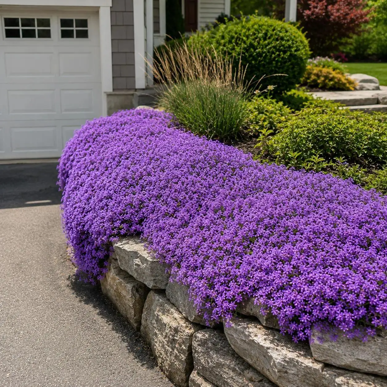 Purple Creeping Thyme Seeds for Planting - Non-GMO Heirloom Thymus Serpyllum - Fragrant Edible Herb Flowers - Full Sun Perennial Ground Cover for Borders & Garden Paths - Easy to Grow
