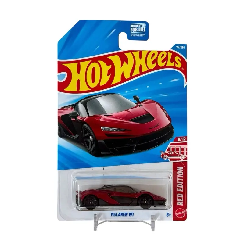 Hot Wheels McLaren W1 Red Edition 1:64 Diecast Model Car, Collectible Miniature Mainline Diecast Vehicle, Racing Car Model