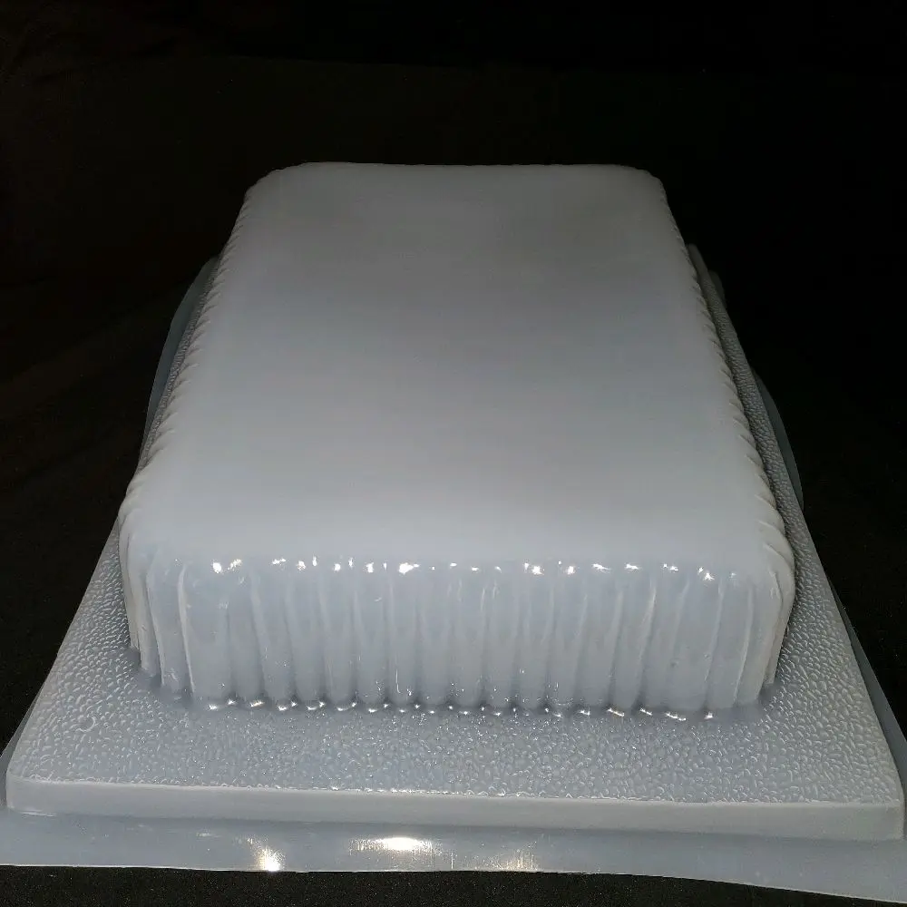 Scalloped Rectangle Plastic Mold