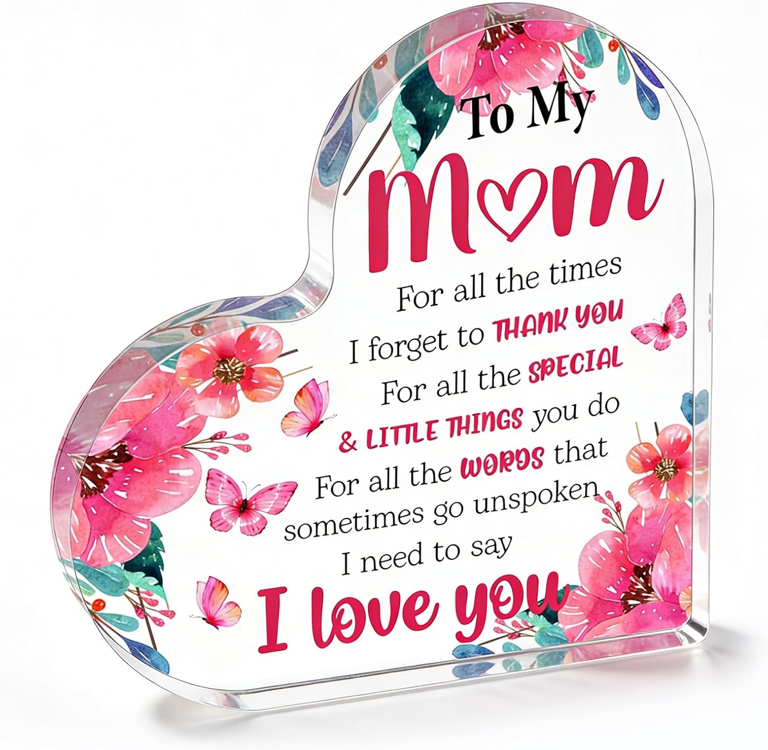 Heart-shaped acrylic block for mom – a thoughtful Christmas stocking stuffer or gift for Mother's Day, birthday, or any special occasion! Heart-shaped acrylic block for mom – a thoughtful Christmas stocking stuffer or gift for Mother's Day, birthday, or any special occasion!