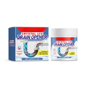 Heavy Duty Drain Opener for Kitchen Sink and Bathroom Toilet, Fast Dissolving Pipe Cleaner Removes Clogs Grease and Scale