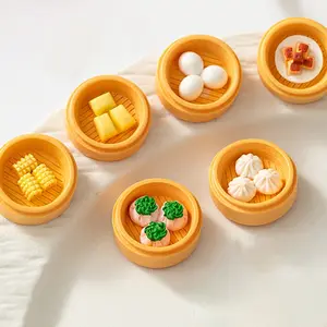 Creative Chinese Breakfast Refrigerator Magnets, Corn Dumpling Simulation Food Toy, DIY Decoration Accessories, Mini Delicious Magnetic Stickers