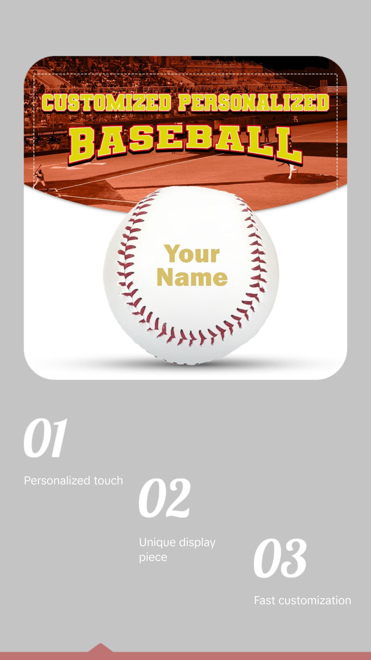 Customized Personalized Baseball, Gift or Display Baseball