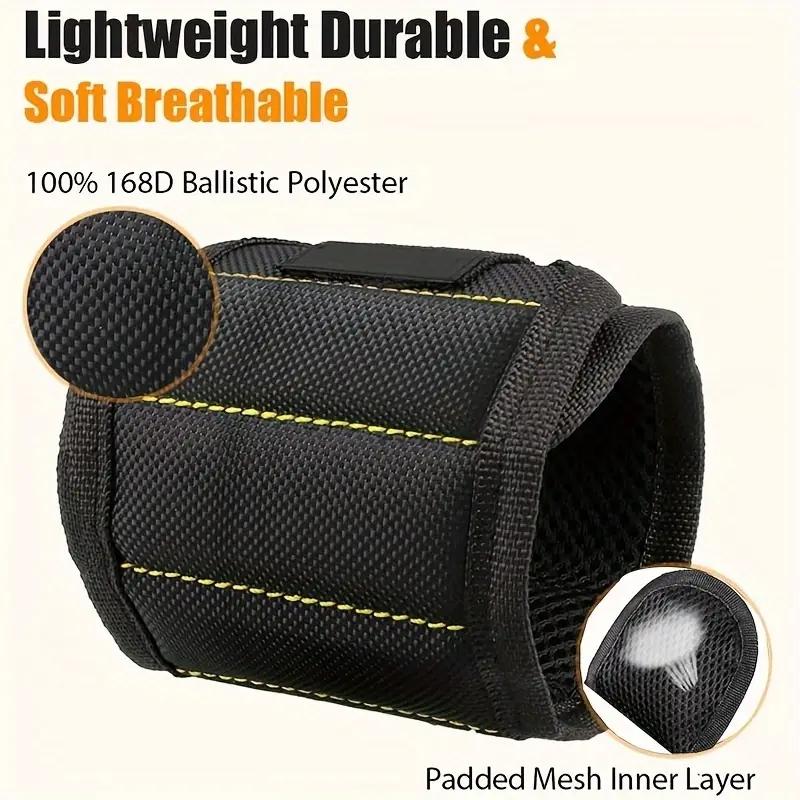 Magnetic Wristband for Holding Screws, Nails, Drill Bits, Super Strong Magnets, Adjustable Strap, Essential Tool for DIYers, Handyman, Mechanics, Construction & Home Improvement